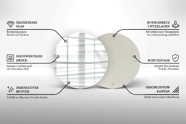 Skärbräda glas unik Modern struktur