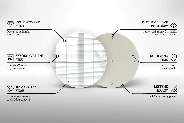 Skärbräda glas unik Modern struktur