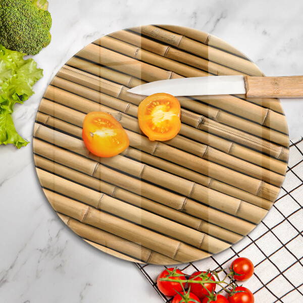 Skärbräda glas unik Natur boho bambu