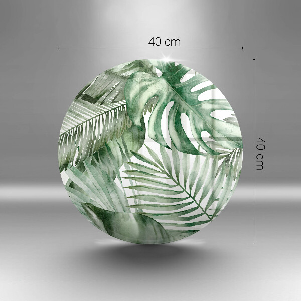 Skärbräda glas unik Målade blad