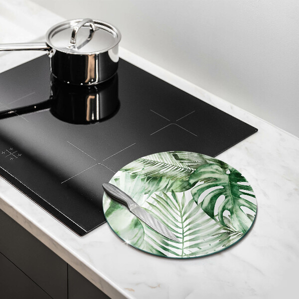 Skärbräda glas unik Målade blad