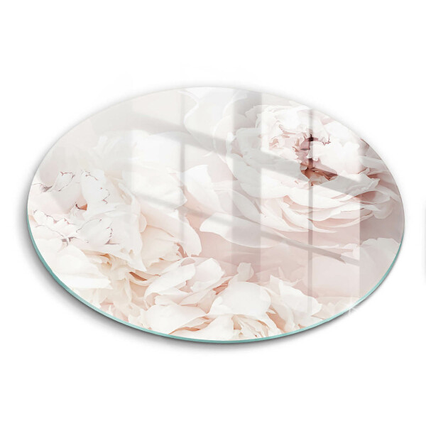 Skärbräda glas unik Pastellpioner