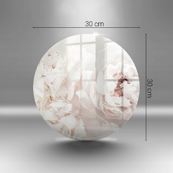 Skärbräda glas unik Pastellpioner