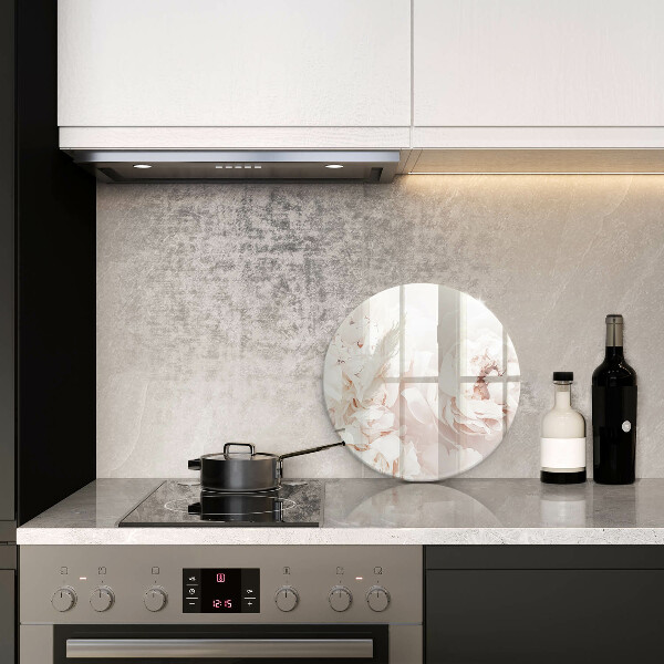 Skärbräda glas unik Pastellpioner