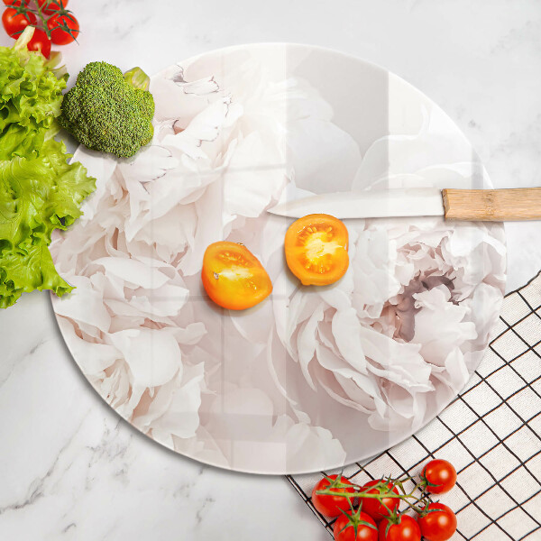 Skärbräda glas unik Pastellpioner