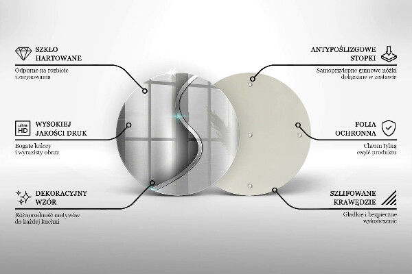 Skärbräda glas unik Abstrakt silvermetall