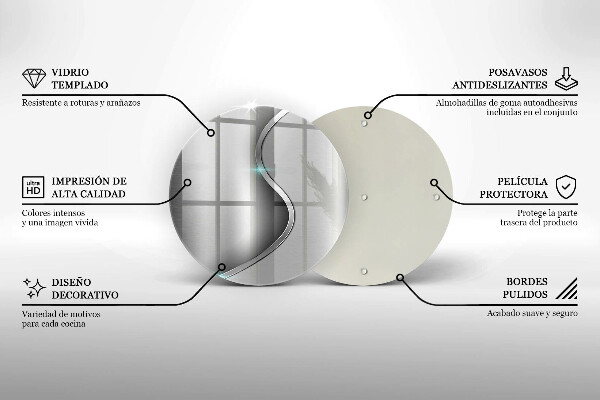 Skärbräda glas unik Abstrakt silvermetall