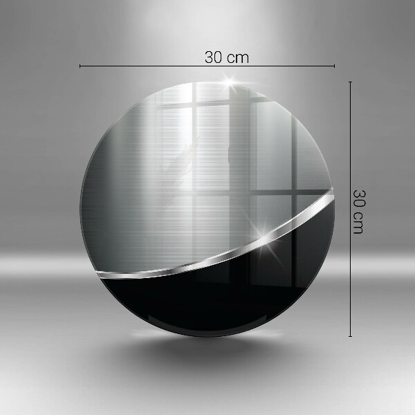 Skärbräda glas unik Abstraktion med metall