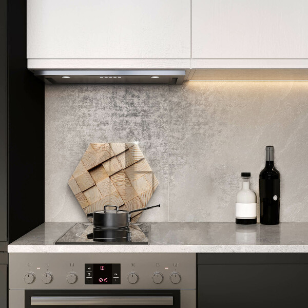 Skärbräda glas sexhörning Trärutor