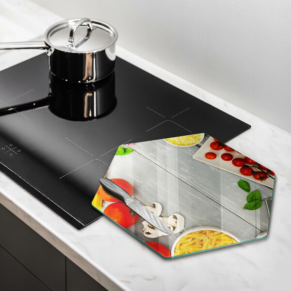 Skärbräda glas sexhörning Köksmat