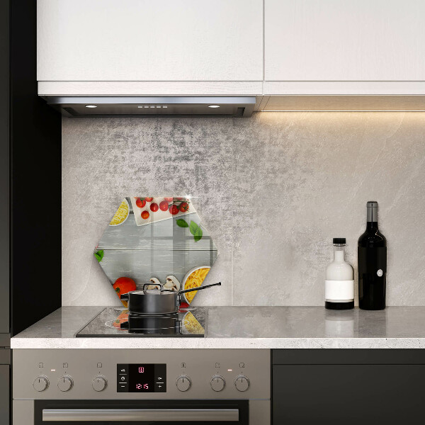 Skärbräda glas sexhörning Köksmat