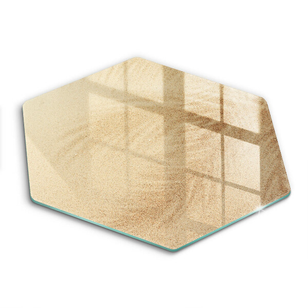 Skärbräda glas sexhörning Strandsandsemester