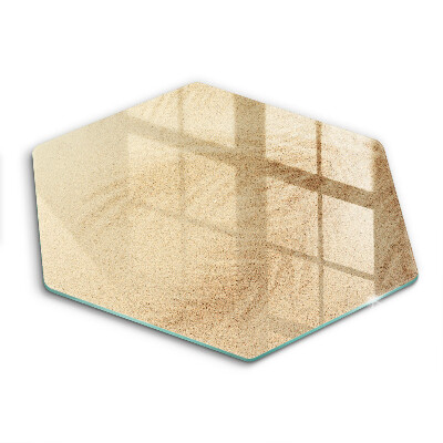 Skärbräda glas sexhörning Strandsandsemester