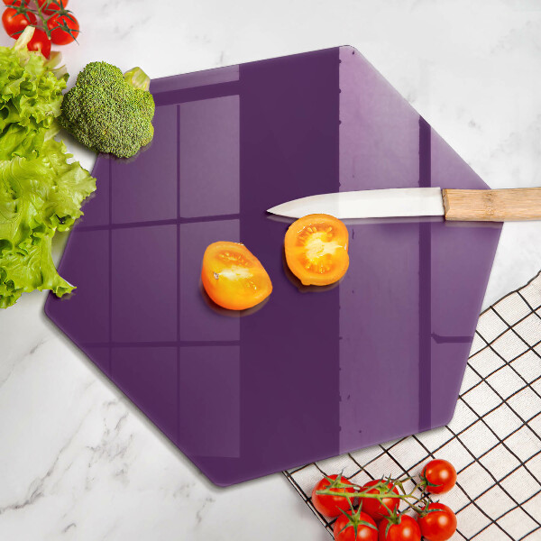 Skärbräda glas sexhörning Violett