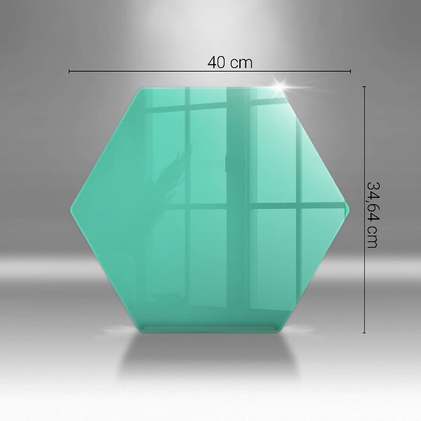 Skärbräda glas sexhörning Färg grön