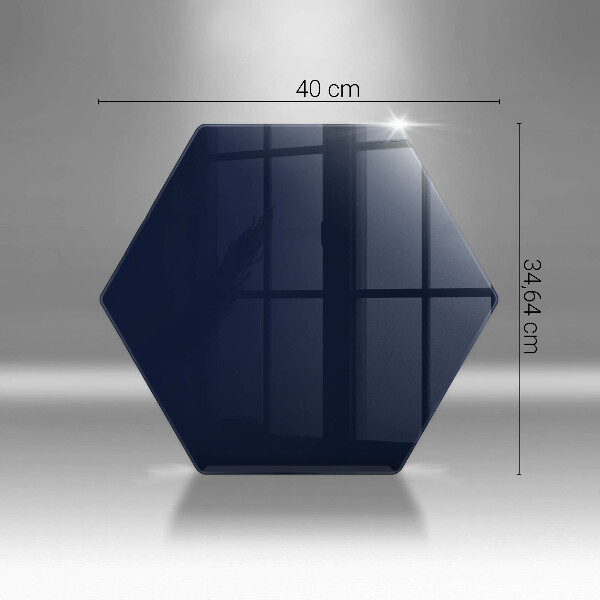 Skärbräda glas sexhörning Marinblå färg