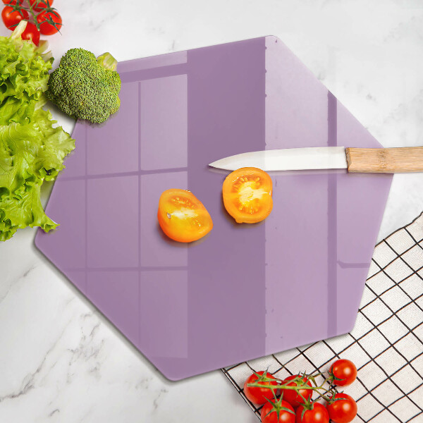 Skärbräda glas sexhörning Violett