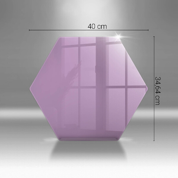 Skärbräda glas sexhörning Violett