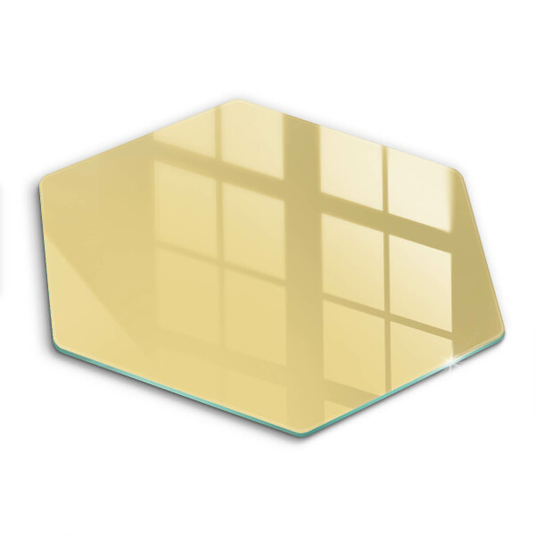 Skärbräda glas sexhörning Gul