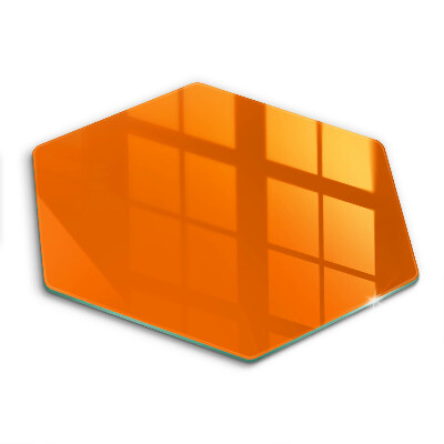 Skärbräda glas sexhörning Orange färg
