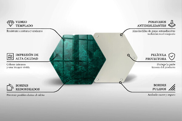 Skärbräda glas sexhörning Sten bakgrundsstruktur