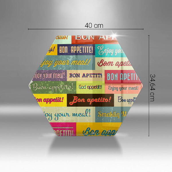 Skärbräda glas sexhörning Undertexter Bon appetit språk