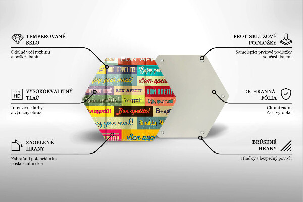 Skärbräda glas sexhörning Undertexter Bon appetit språk