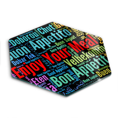 Skärbräda glas sexhörning Undertexter Bon appetit språk