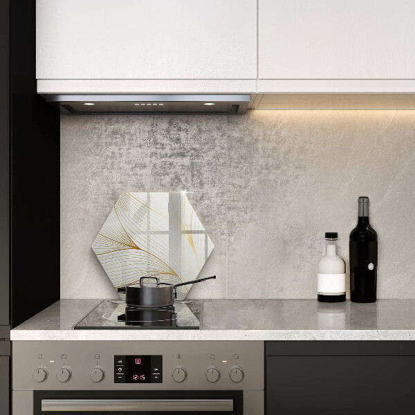 Skärbräda glas sexhörning Modernt linjemönster