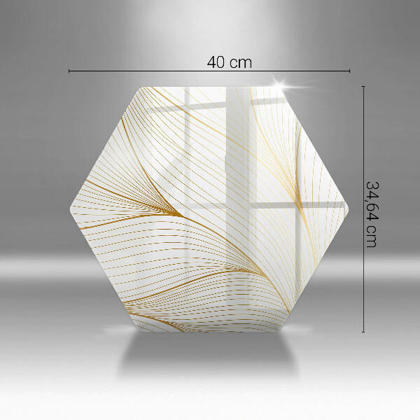 Skärbräda glas sexhörning Modernt linjemönster