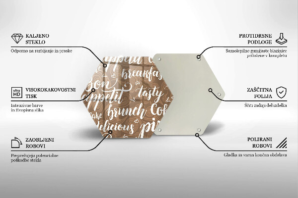 Skärbräda glas sexhörning God aptit undertexter