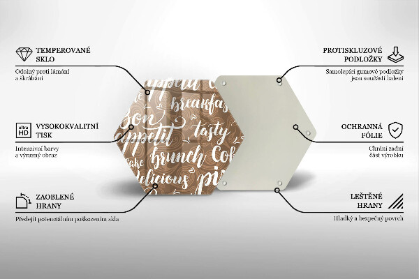 Skärbräda glas sexhörning God aptit undertexter