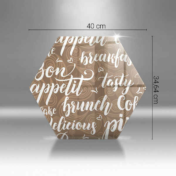 Skärbräda glas sexhörning God aptit undertexter