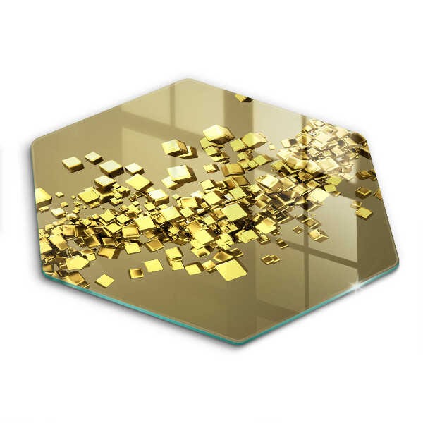 Skärbräda glas sexhörning Abstrakt 3D-geometri