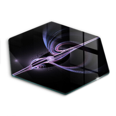 Skärbräda glas sexhörning Modern abstraktion