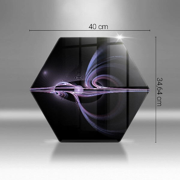 Skärbräda glas sexhörning Modern abstraktion