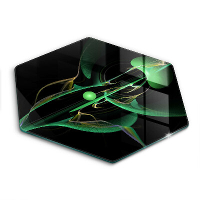 Skärbräda glas sexhörning Modern abstraktion