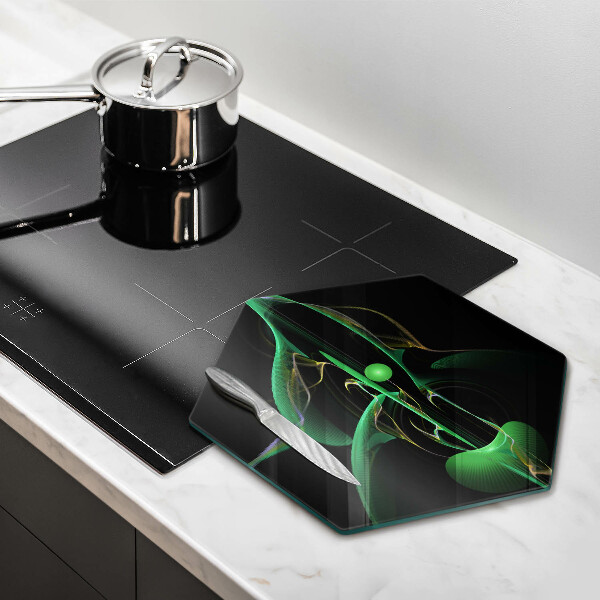 Skärbräda glas sexhörning Modern abstraktion