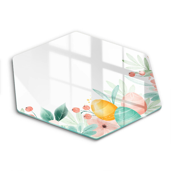 Skärbräda glas sexhörning påskägg