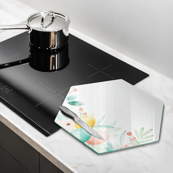 Skärbräda glas sexhörning påskägg