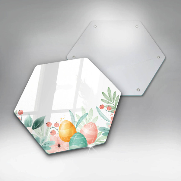 Skärbräda glas sexhörning påskägg