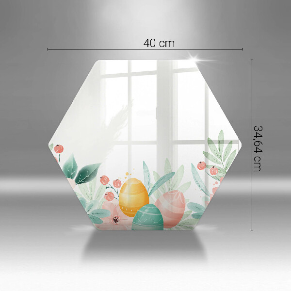 Skärbräda glas sexhörning påskägg