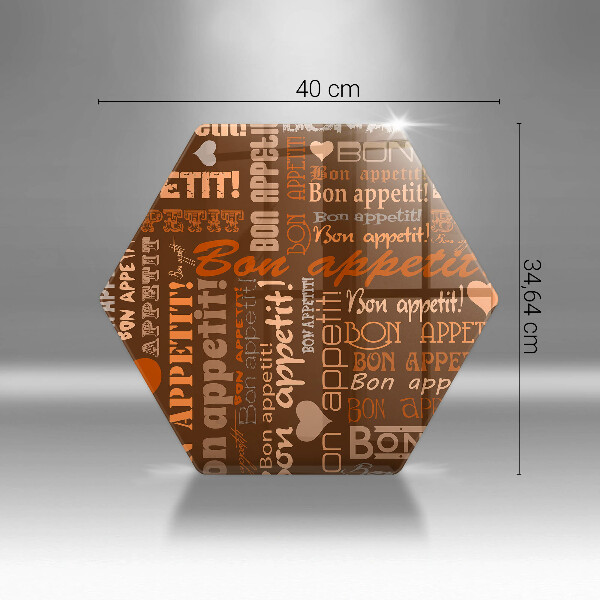 Skärbräda glas sexhörning God aptit undertexter