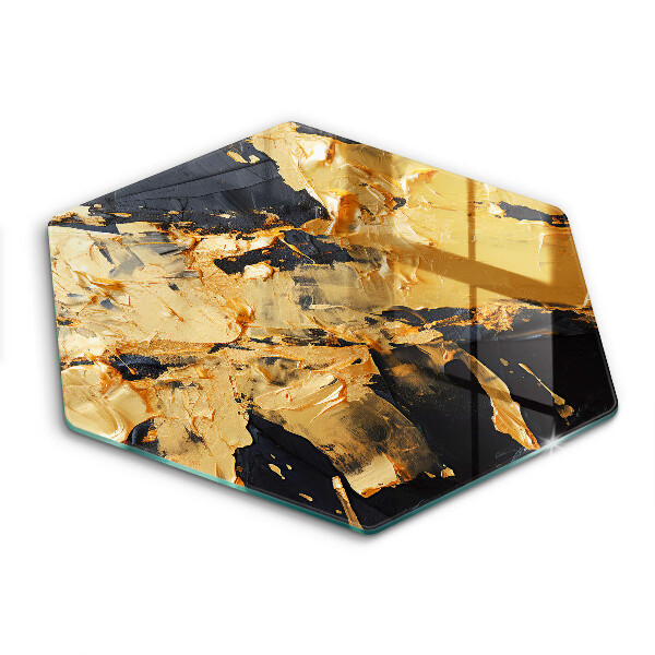 Skärbräda glas sexhörning Elegant färgstruktur