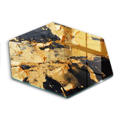 Skärbräda glas sexhörning Elegant färgstruktur