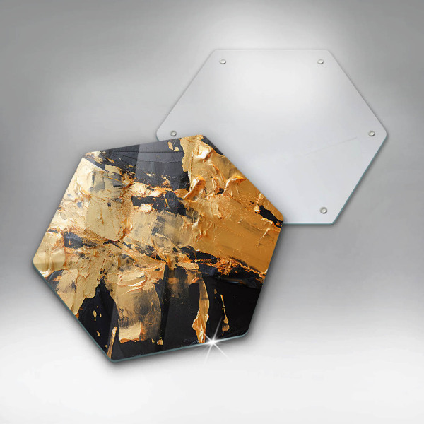 Skärbräda glas sexhörning Elegant färgstruktur