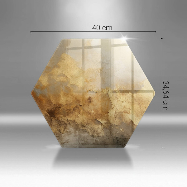 Skärbräda glas sexhörning Rik konsistens