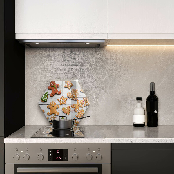 Skärbräda glas sexhörning Jul pepparkakor