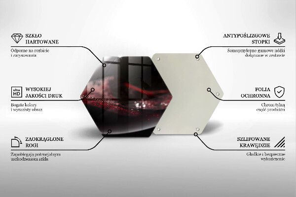Skärbräda glas sexhörning Rött vin i ett glas