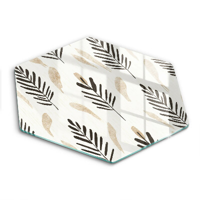 Skärbräda glas sexhörning Boho växter